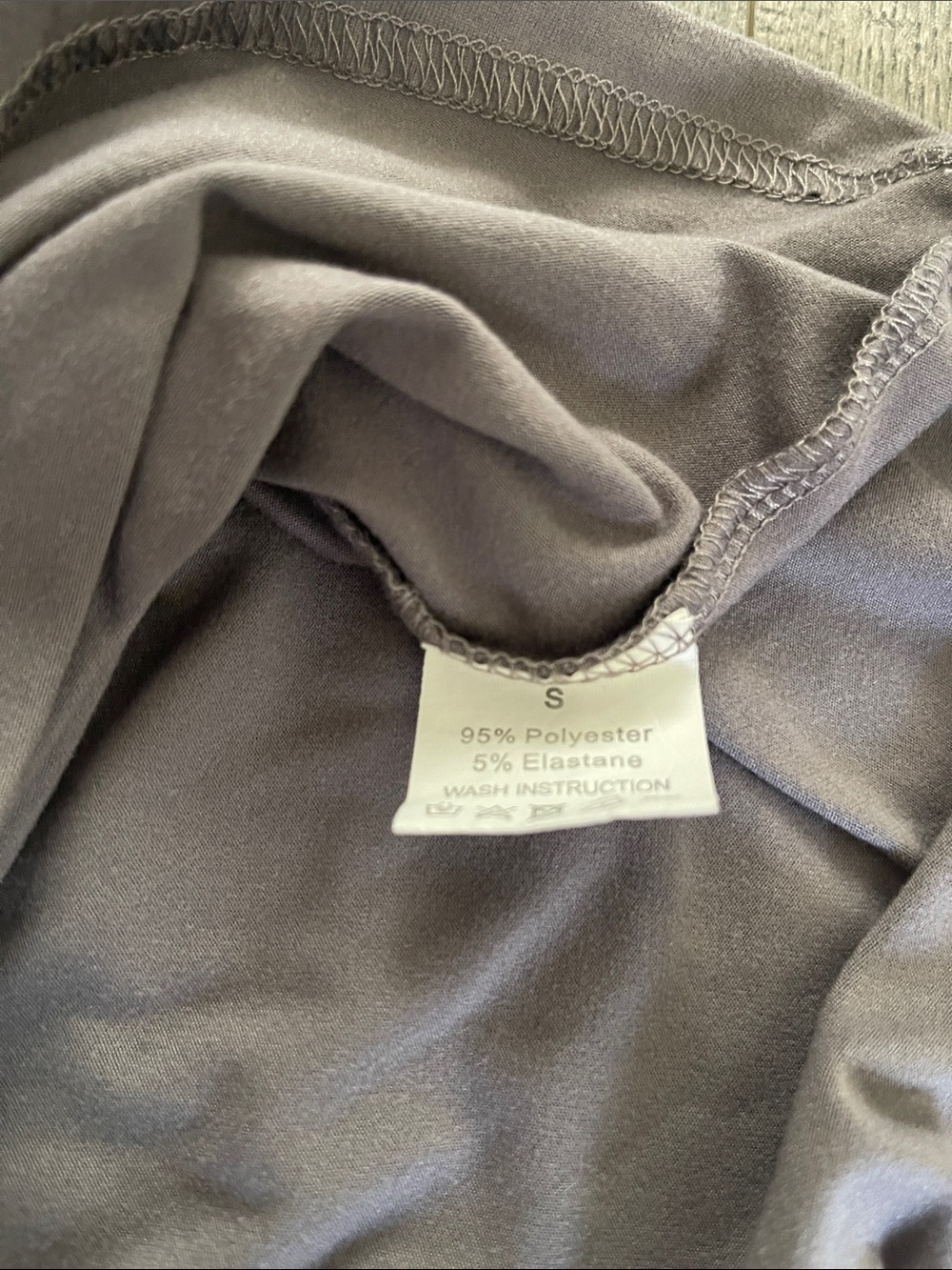 Relaxed High-Waist Track Pants in Lavender Gray - Picture 2 of 3